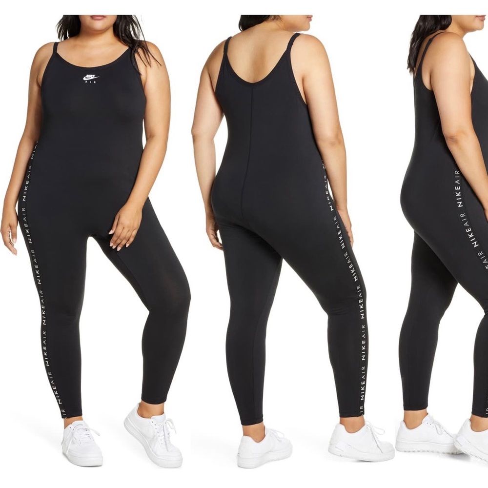 NWT NIKE sportswear air jumpsuit pulse 2x black